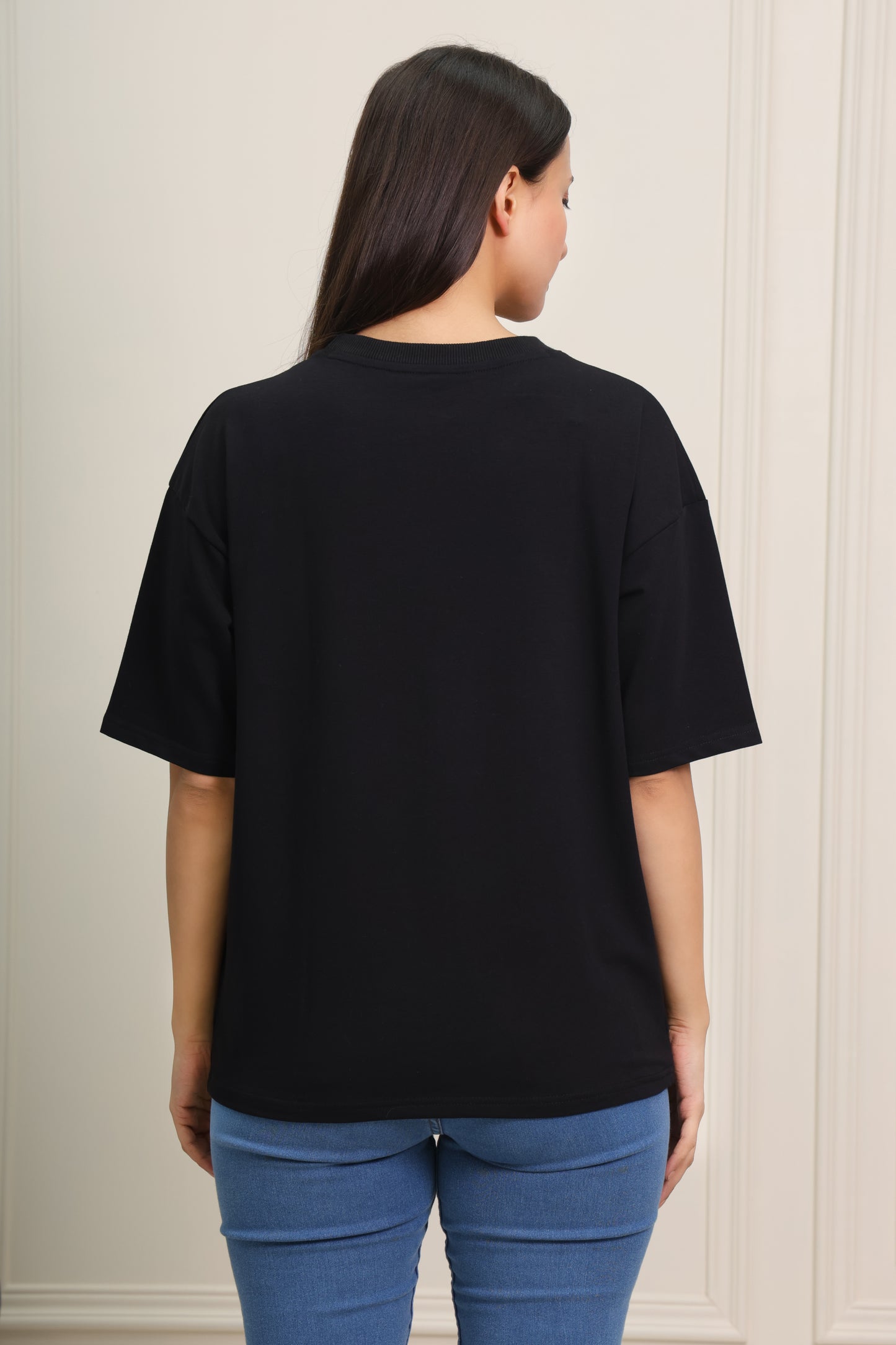 Cute ghost Black Oversized Tee