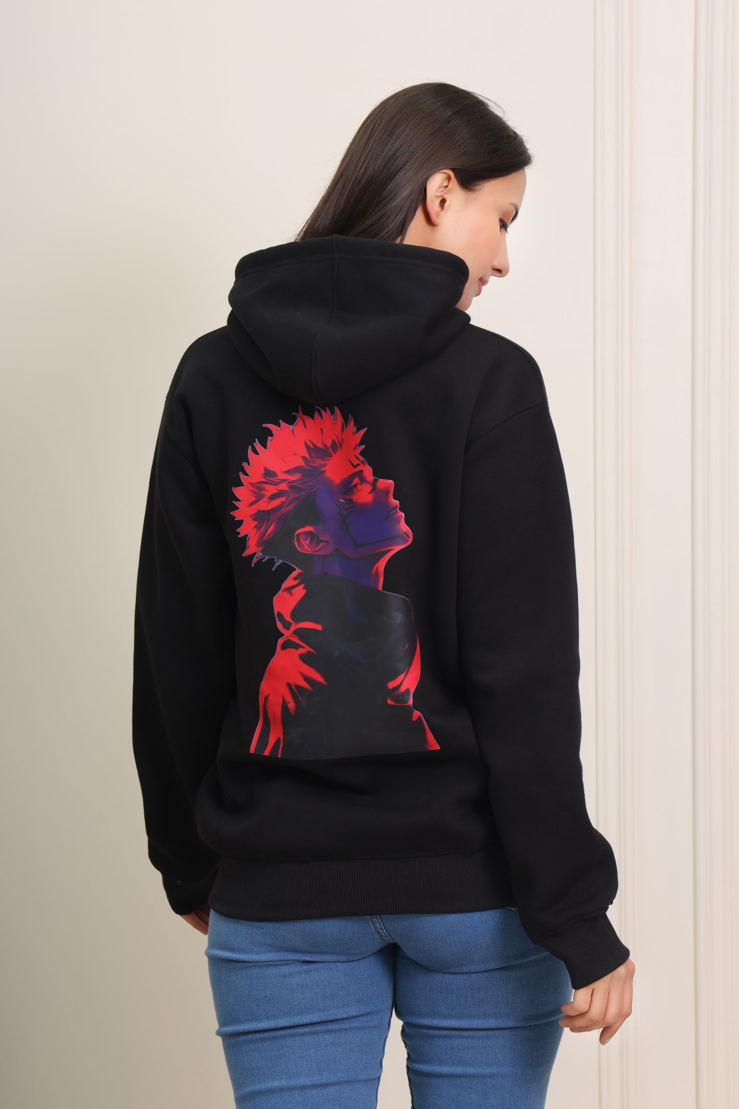 Crimson Warrior Black Hoodie