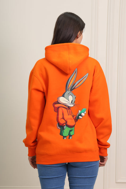 Bunny Orange Hoodie